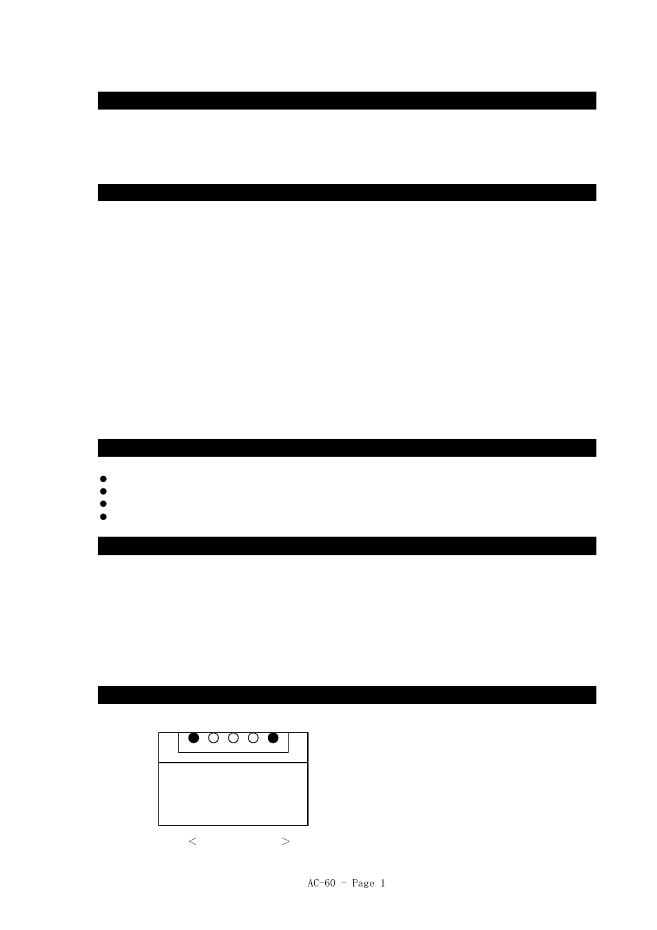 IDX AC-60 User Manual | 2 pages
