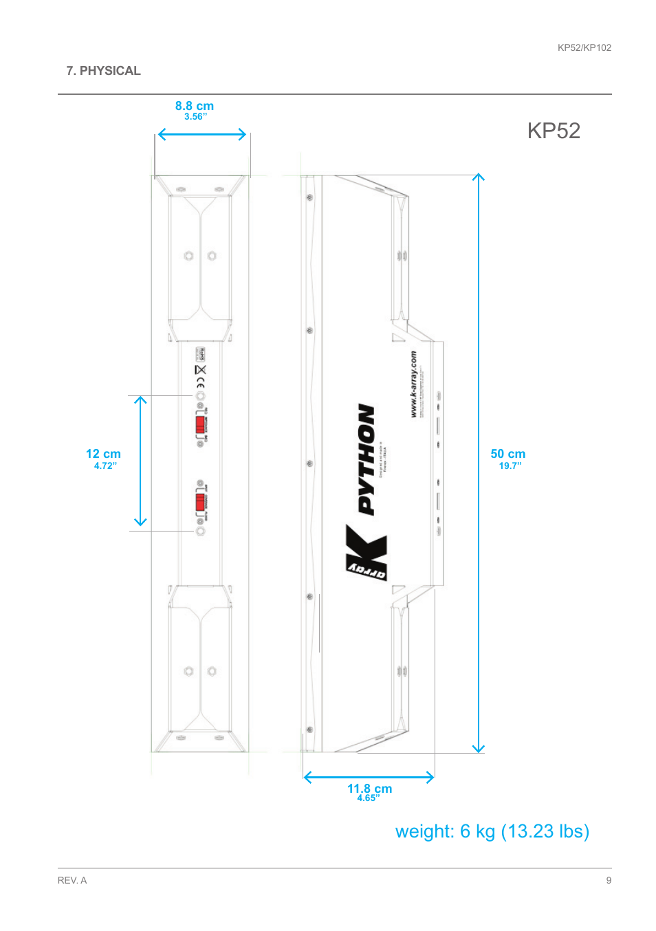 Kp52 | K-array KP102 User Manual | Page 9 / 24