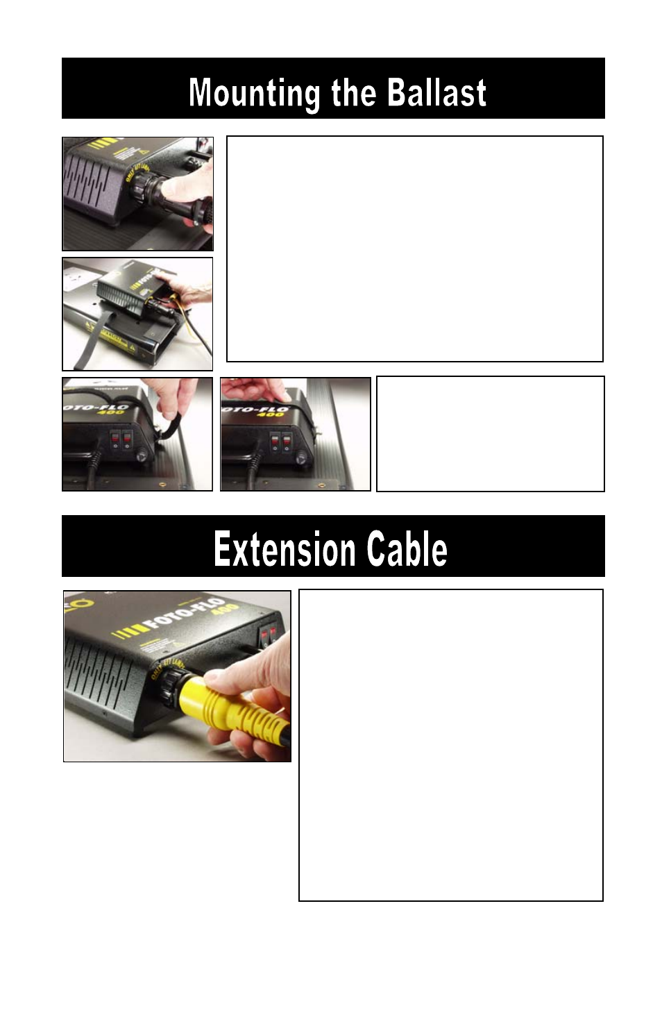 Kino Flo Foto-Flo 400 User Manual | Page 8 / 14
