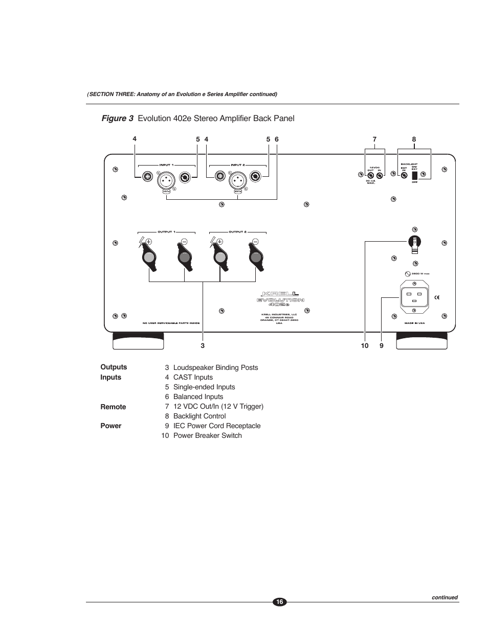 Krell Evolution e Series Manual User Manual | Page 16 / 40