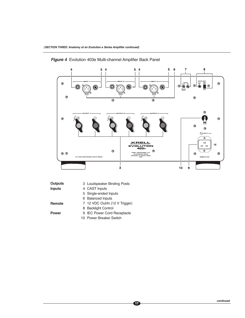 Krell Evolution e Series Manual User Manual | Page 17 / 40