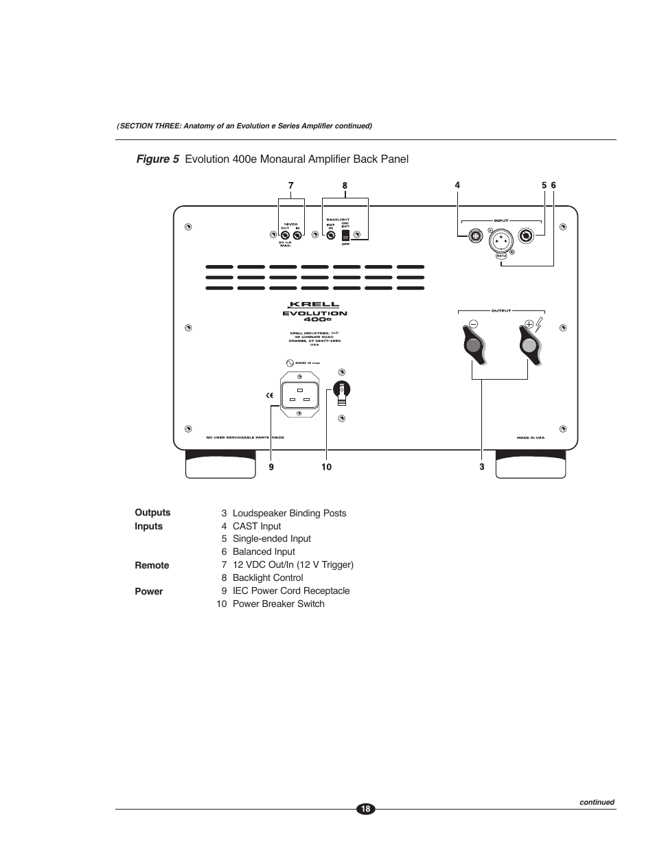 Krell Evolution e Series Manual User Manual | Page 18 / 40