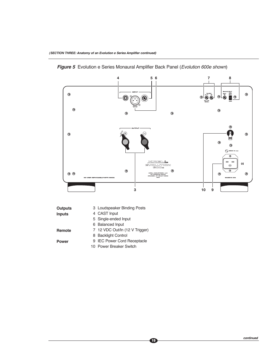 Krell Evolution e Series Manual User Manual | Page 19 / 40