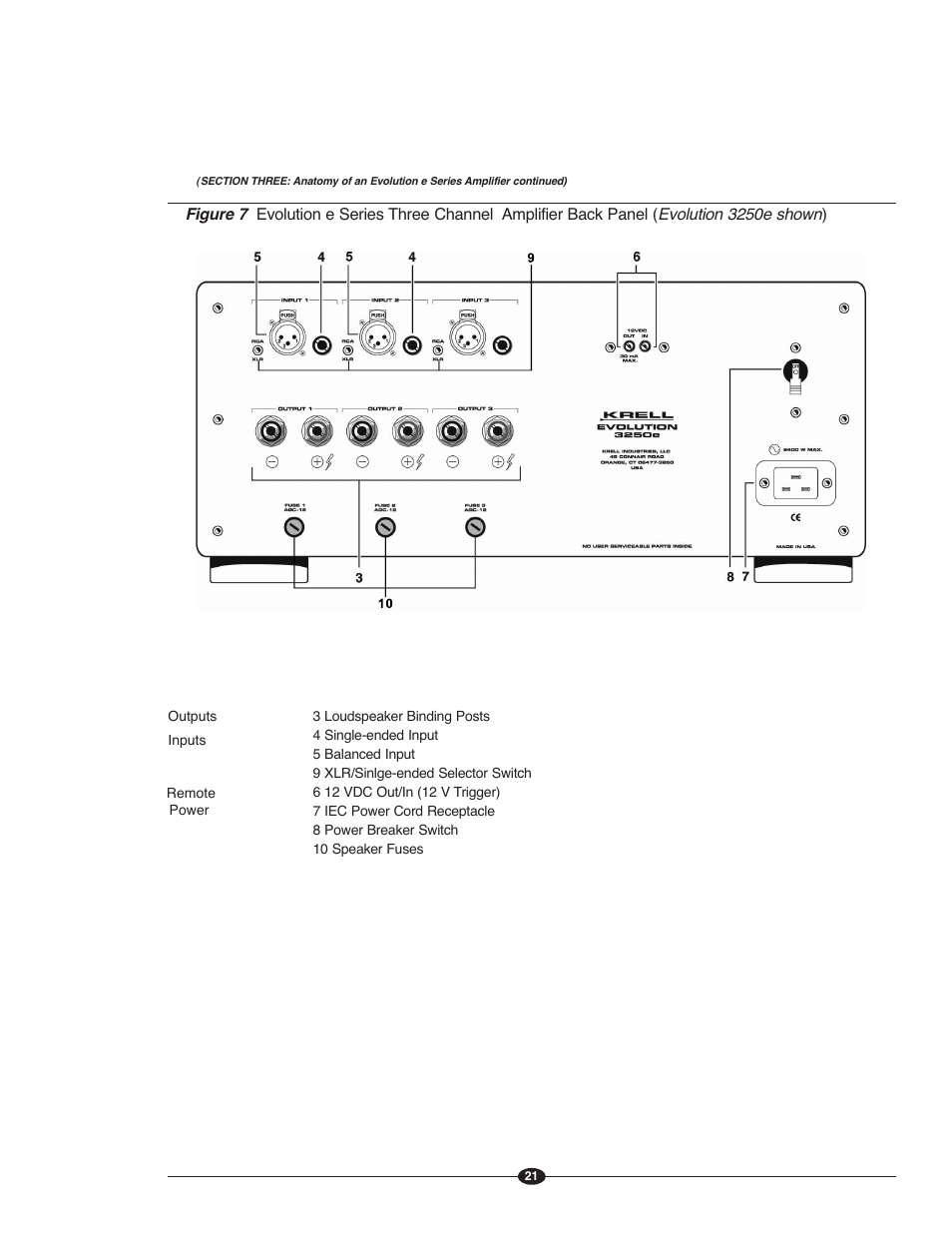 Krell Evolution e Series Manual User Manual | Page 21 / 40
