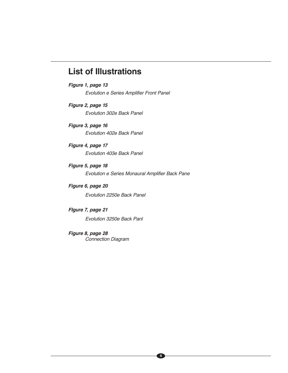 List of illustrations | Krell Evolution e Series Manual User Manual | Page 4 / 40