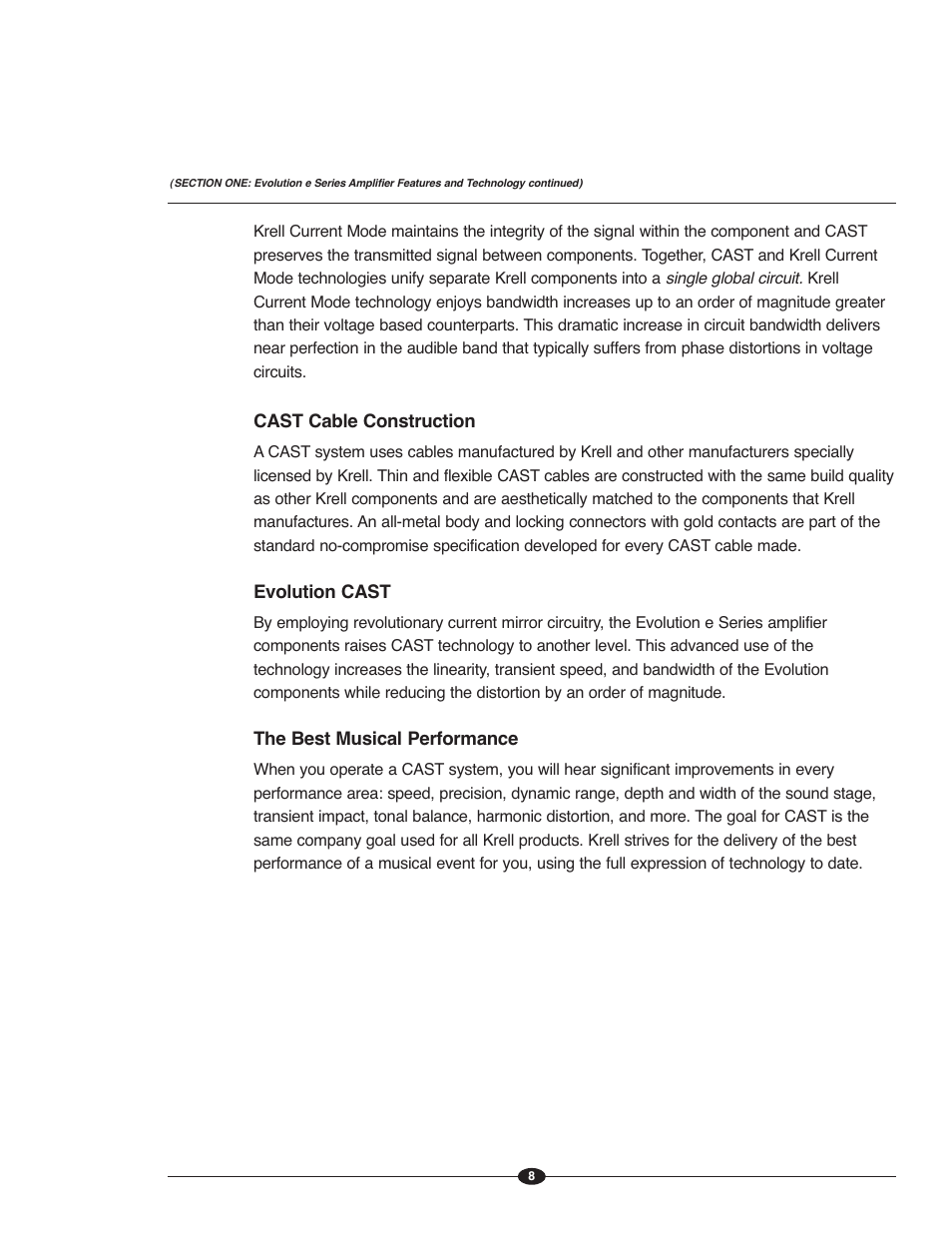 Krell Evolution e Series Manual User Manual | Page 8 / 40