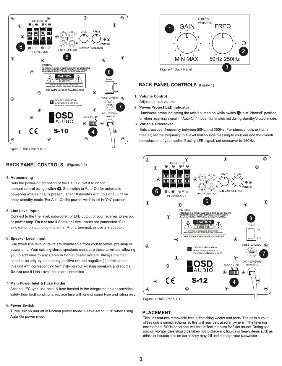 OSD Audio S-10 User Manual | Page 3 / 4