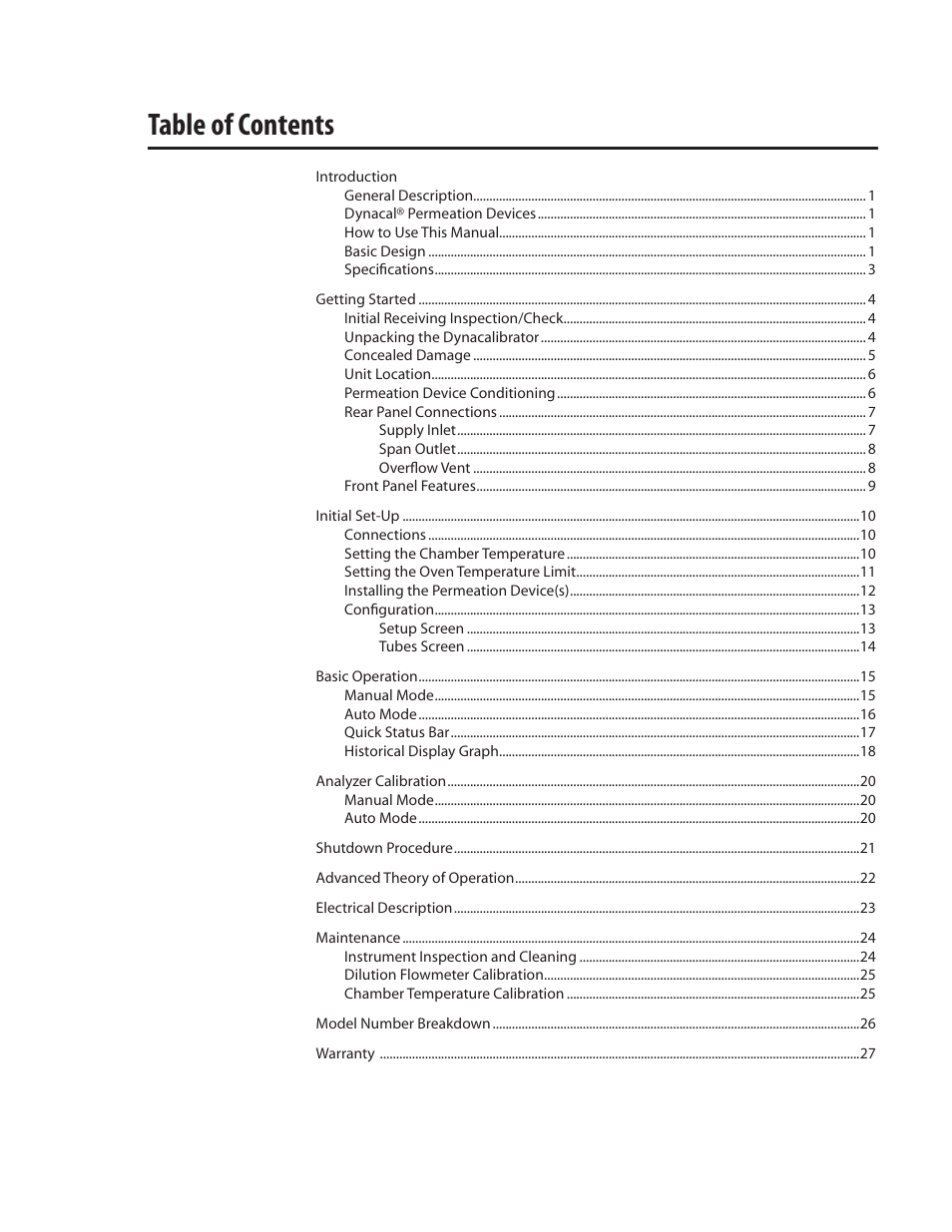 VICI 235 Dynacalibrator User Manual | Page 3 / 31