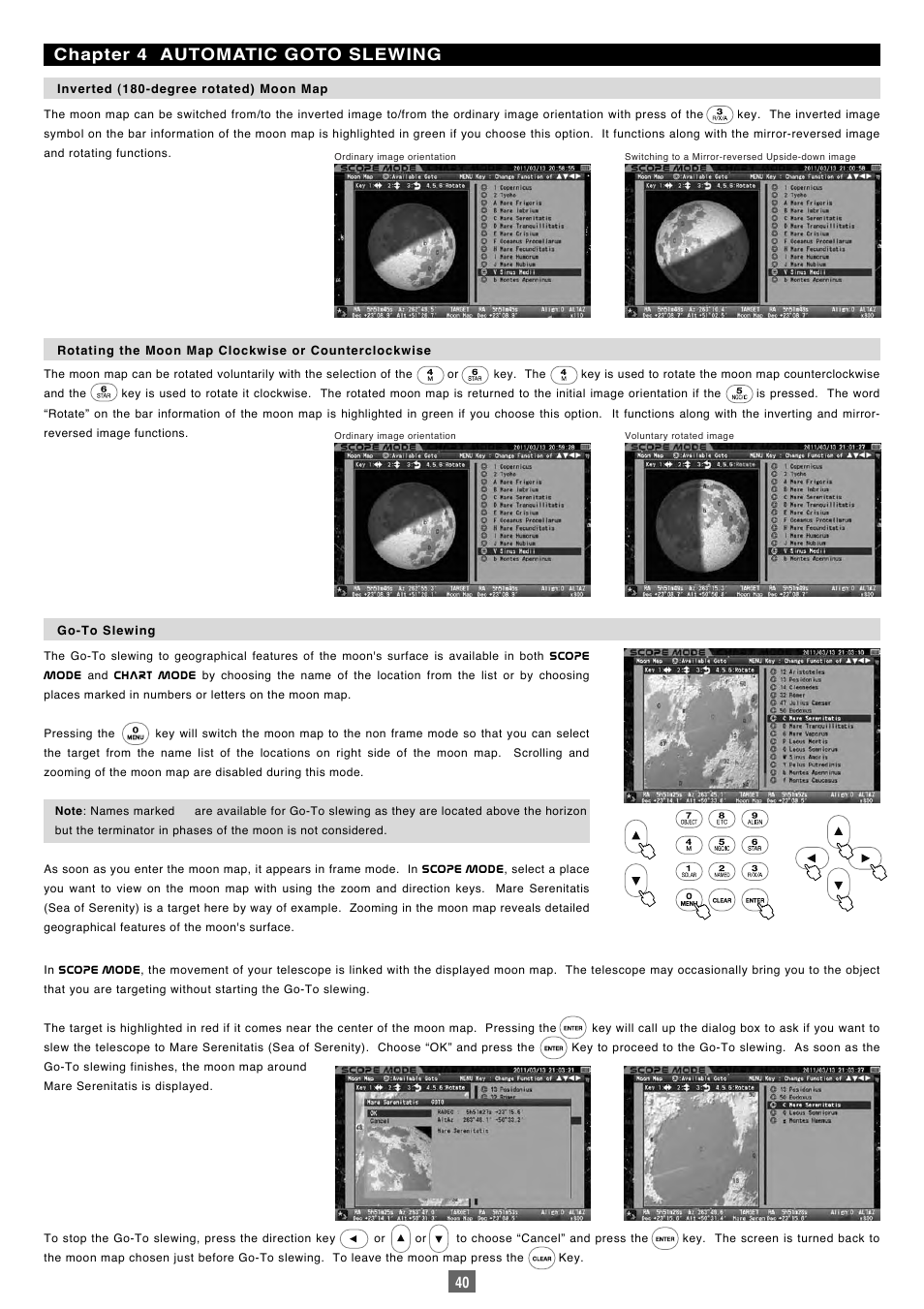 Chapter 4 automatic goto slewing | Vixen Sphinx SXP User Manual | Page 40 / 102