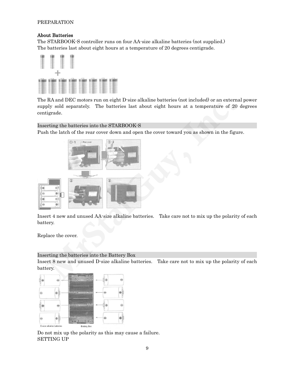 Mrstarguy, inc | Vixen STARBOOK-S User Manual | Page 9 / 61