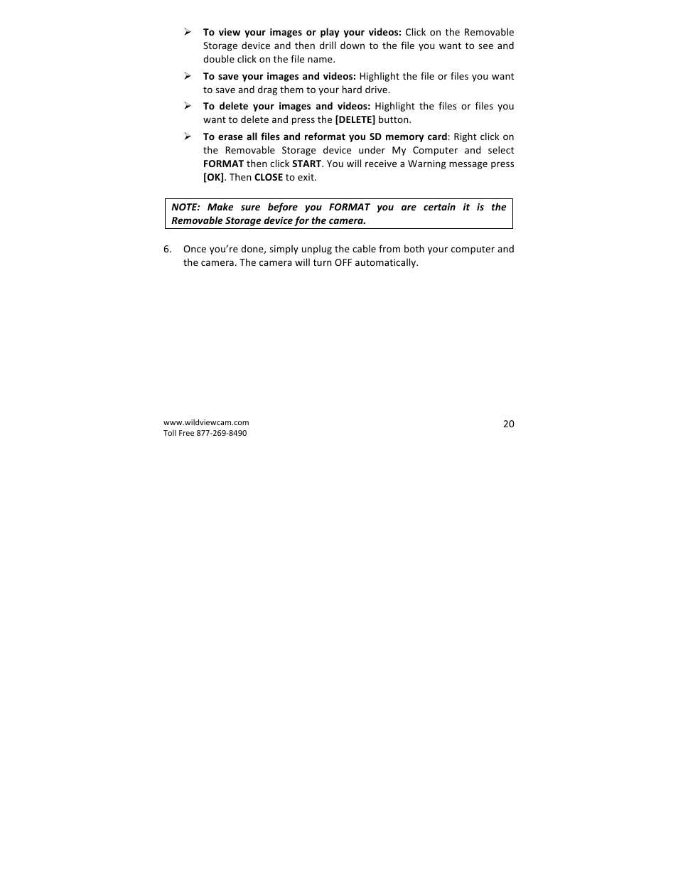 Wildview STC-WV30 User Manual | Page 20 / 30