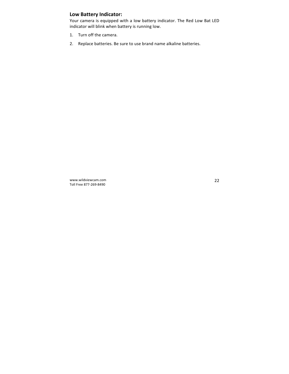 Wildview STC-WV30 User Manual | Page 22 / 30