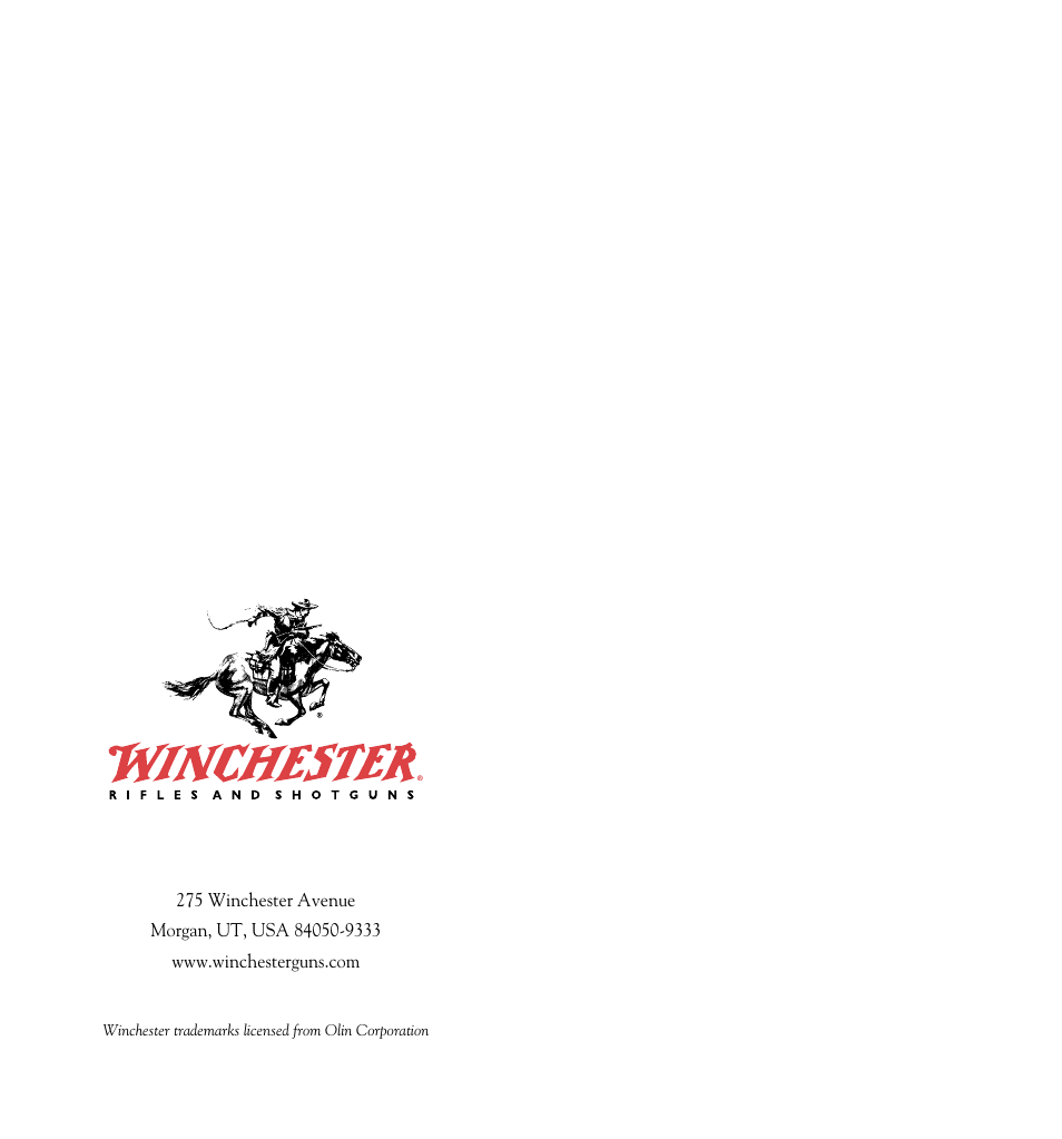 Winchester Repeating Arms 1885 Rimfire User Manual | Page 21 / 21