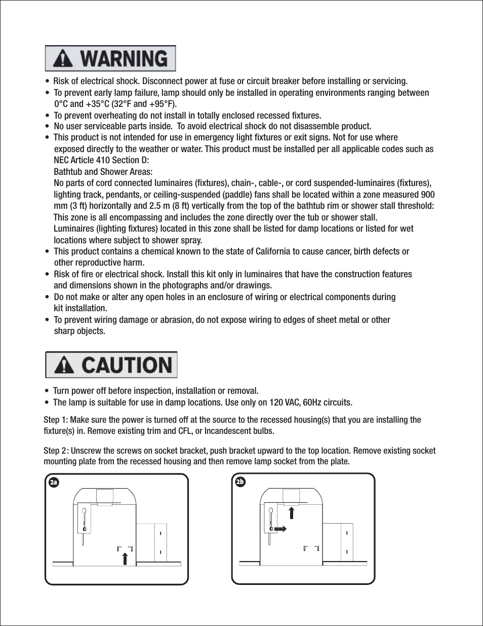 OSRAM SYLVANIA LED ULTRA 6” Gimbal Recessed Kit User Manual | Page 2 / 15