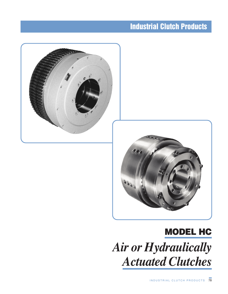 Wichita Clutch HC HCD Clutch User Manual | 3 pages