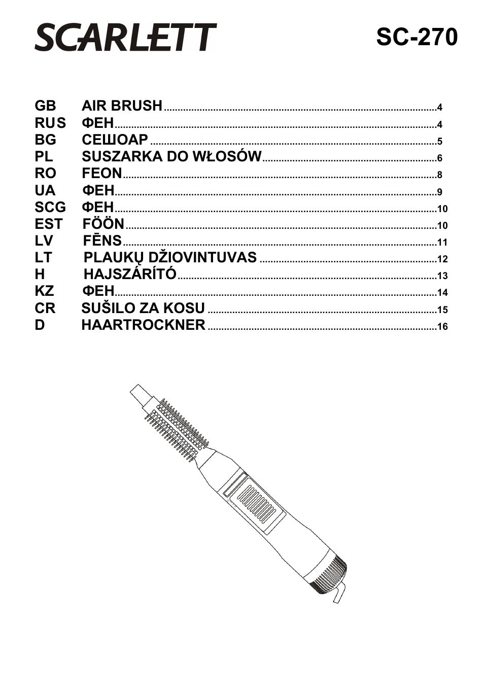 Scarlett SC-270 User Manual | 17 pages