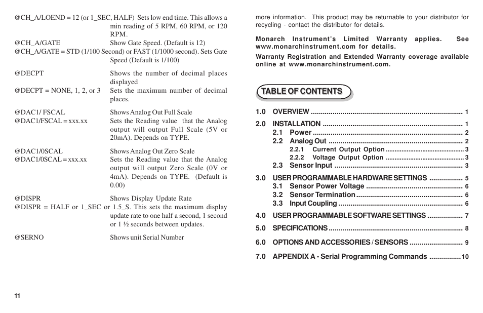 Monarch Instrument F2A1X User Manual | Page 3 / 8