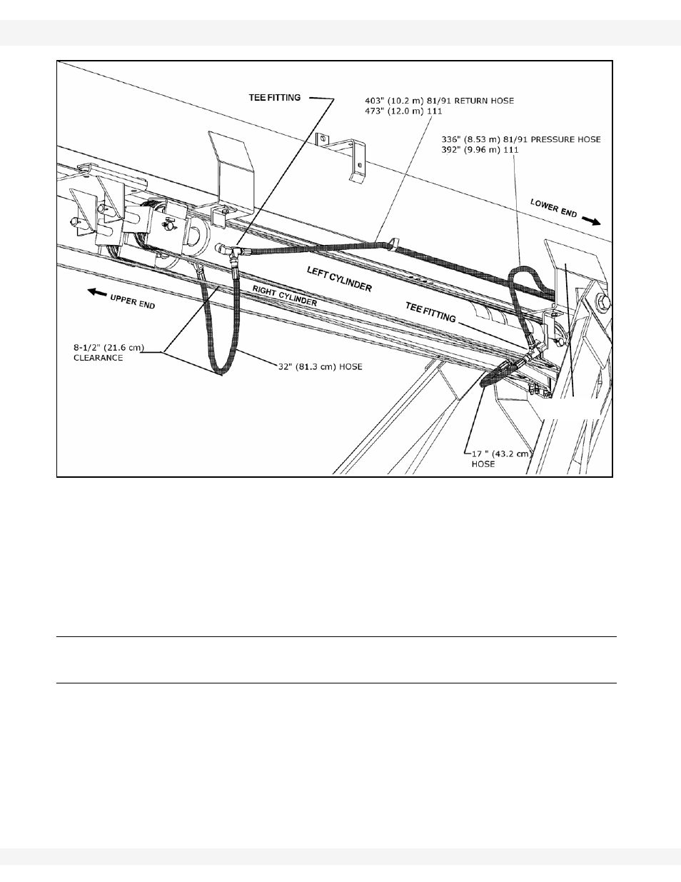 Hydraulics (71’–91’), Cylinder installation, Lift cylinder (figure 3.37). if lift cabl | Shown in figure 3.37. make cert, Shown in figure 3.37, Ch bracket as shown in figure 3.37 | Wheatheart Swing Away Flex Auger User Manual | Page 54 / 106