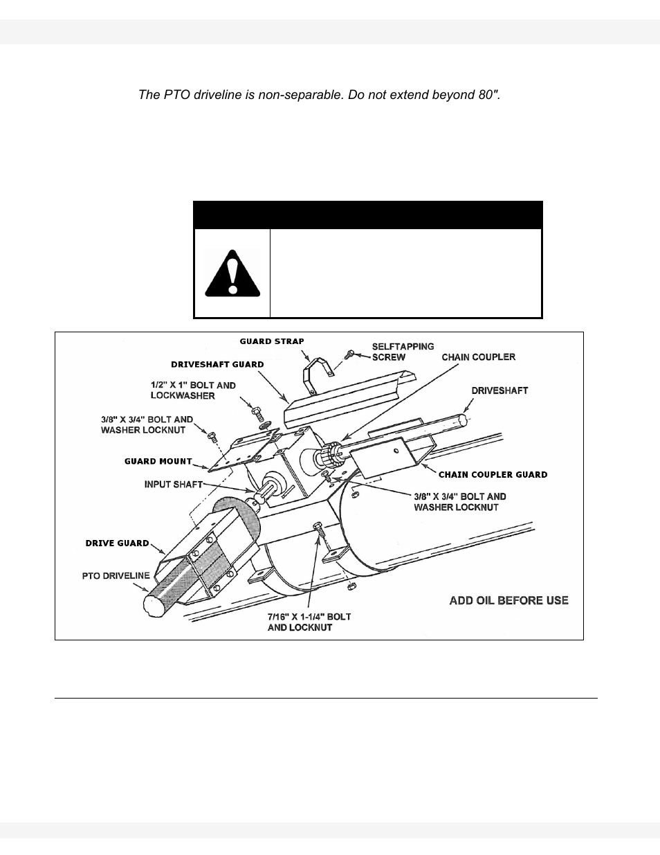 Emd drive, Caution | Wheatheart WHR 130 x 31-36ft Augers PTO-SD User Manual | Page 18 / 46