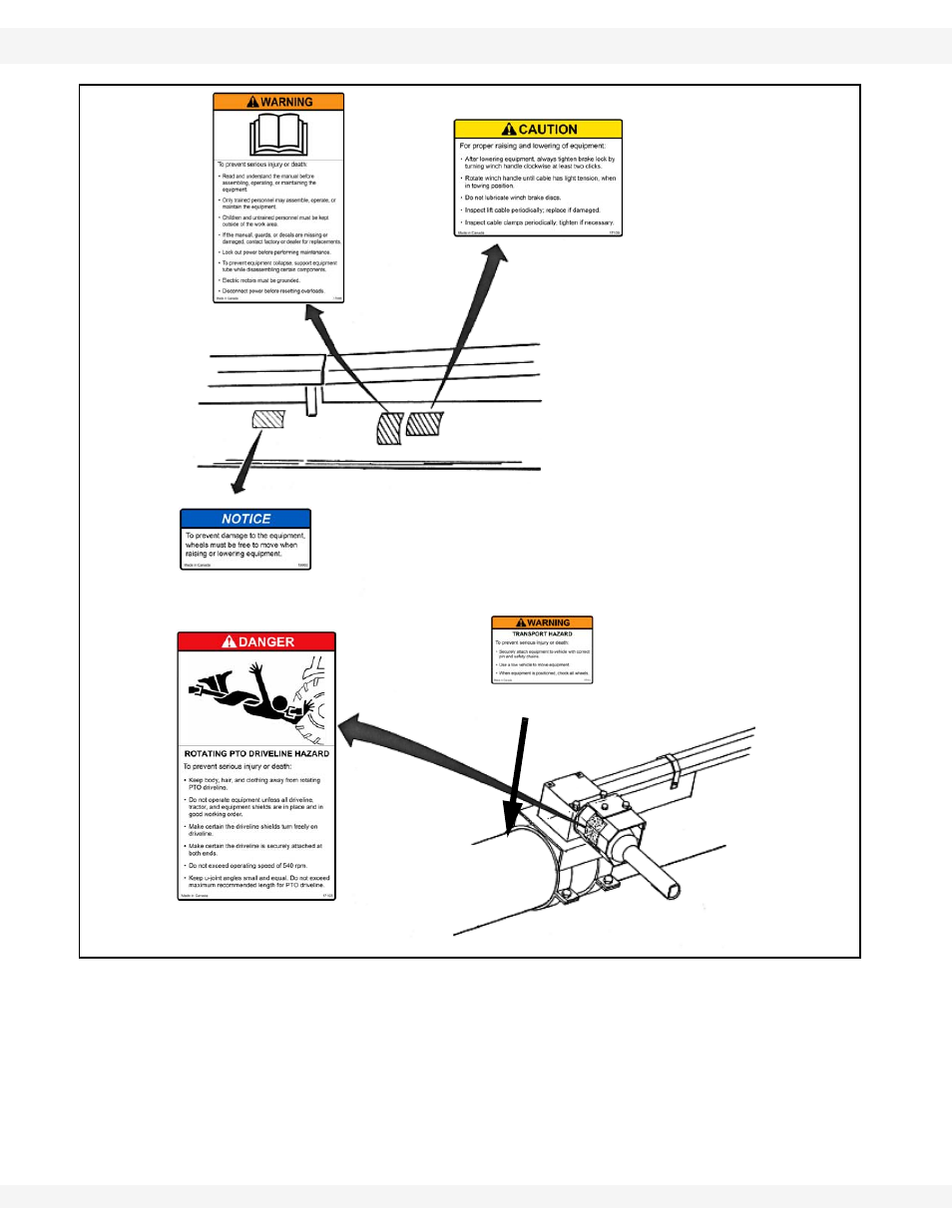 Figure 2.3 | Wheatheart WHR 130 x 41ft Auger PTO-SD User Manual | Page 14 / 46