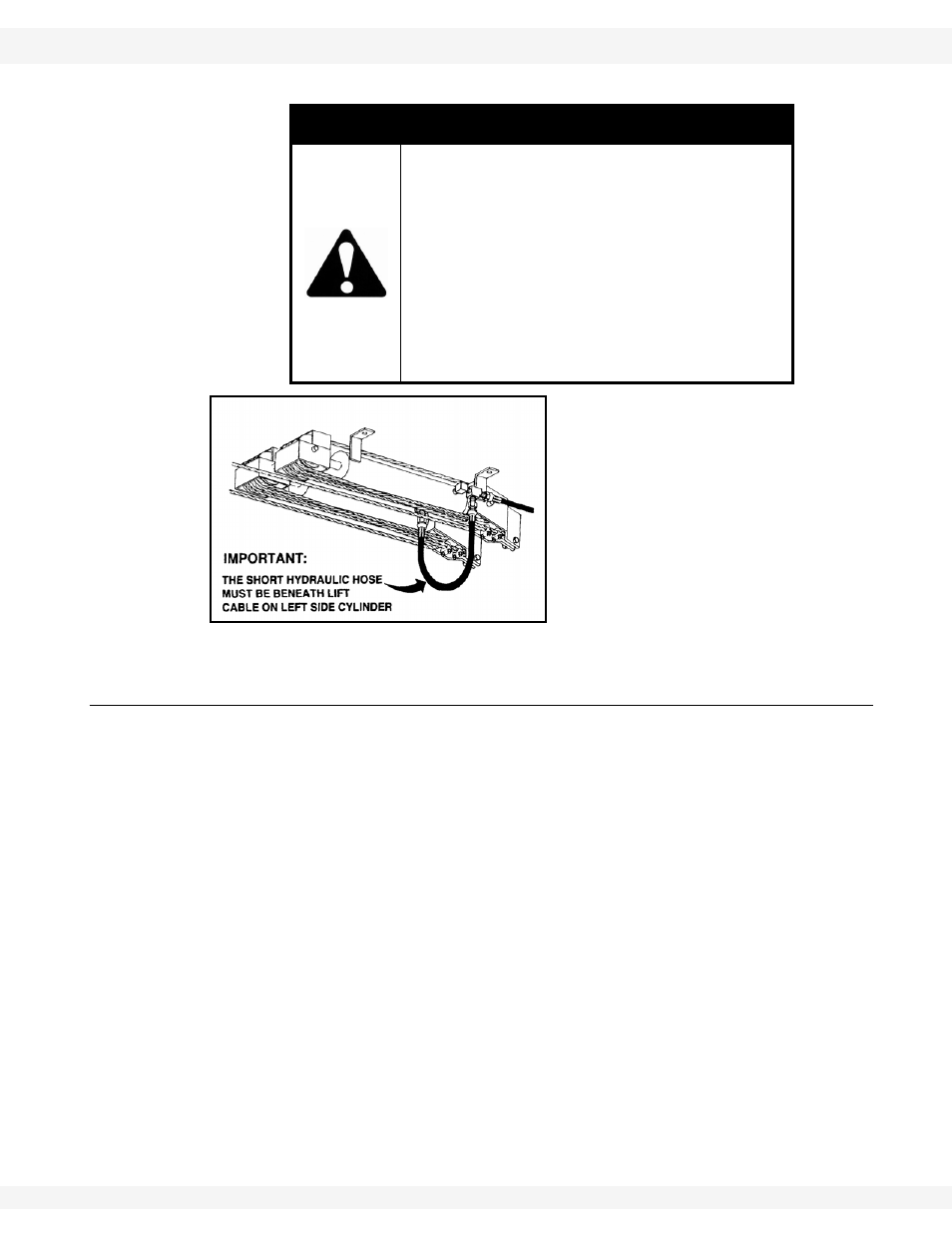 Hydraulic hose attachment, Caution | Wheatheart WHR 130 x 51-71ft Augers PTO User Manual | Page 31 / 48
