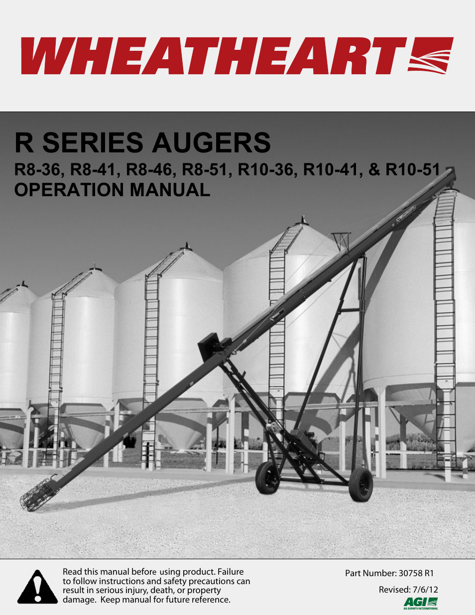 Wheatheart R Series Augers User Manual | 46 pages
