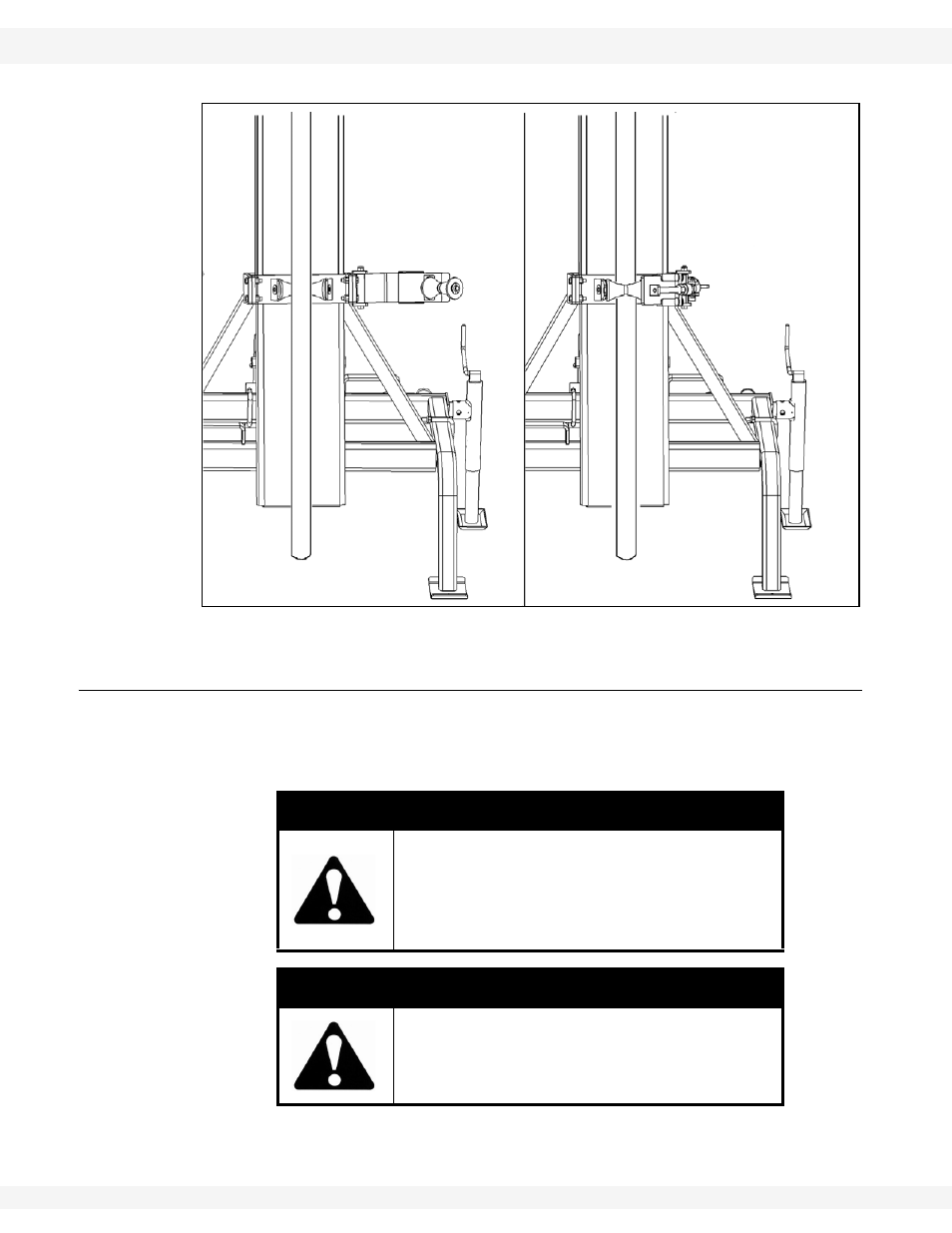 Driving a post, Warning | Wheatheart S2000 Post Pounder User Manual | Page 44 / 58