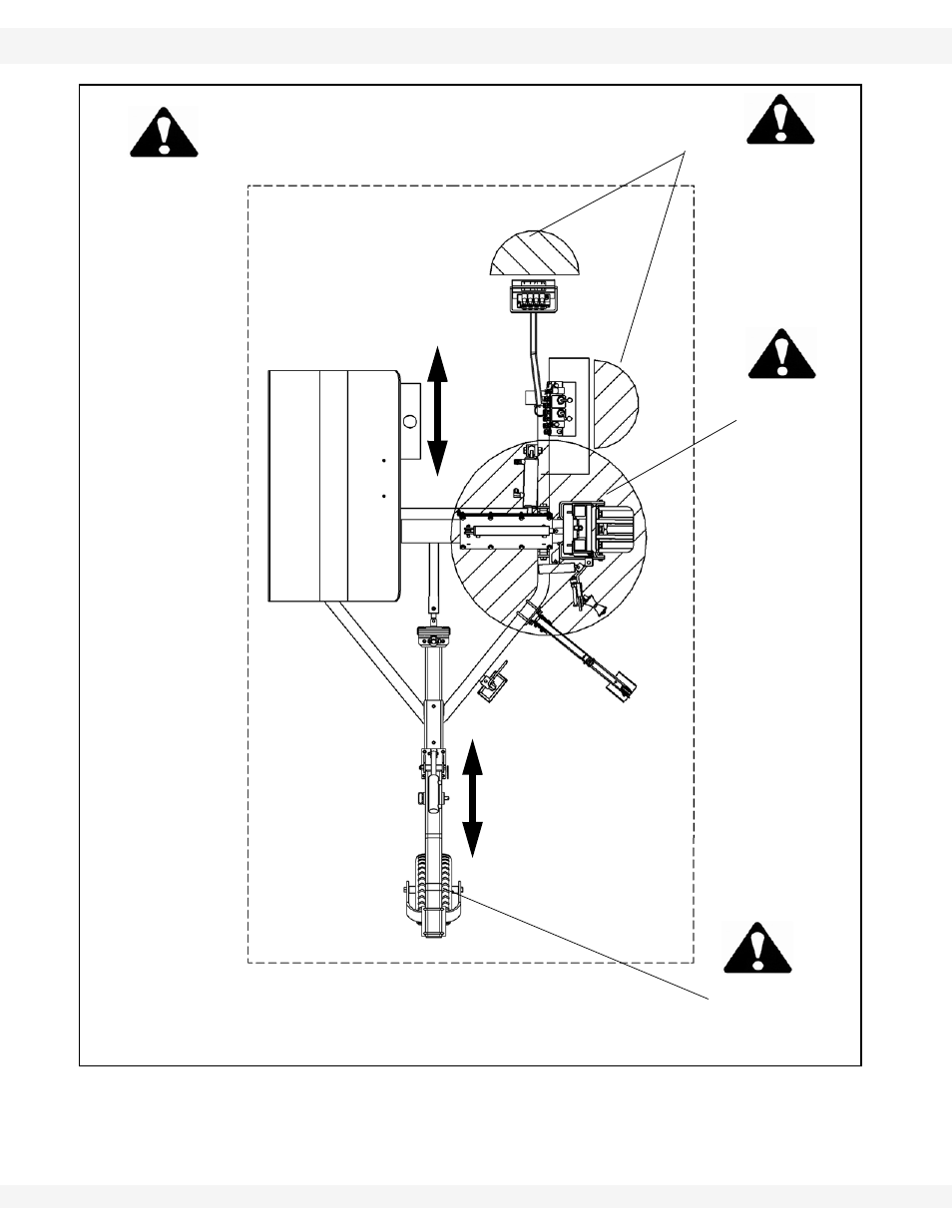 Work area!  trained personnel only | Wheatheart Self-Propelled Post Pounder Kit User Manual | Page 10 / 36