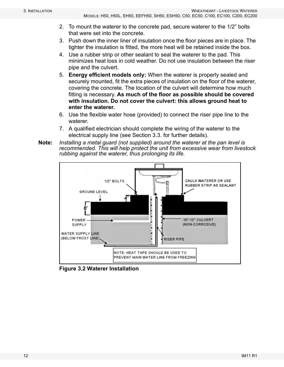 Wheatheart Livestock Waterer User Manual | Page 12 / 28