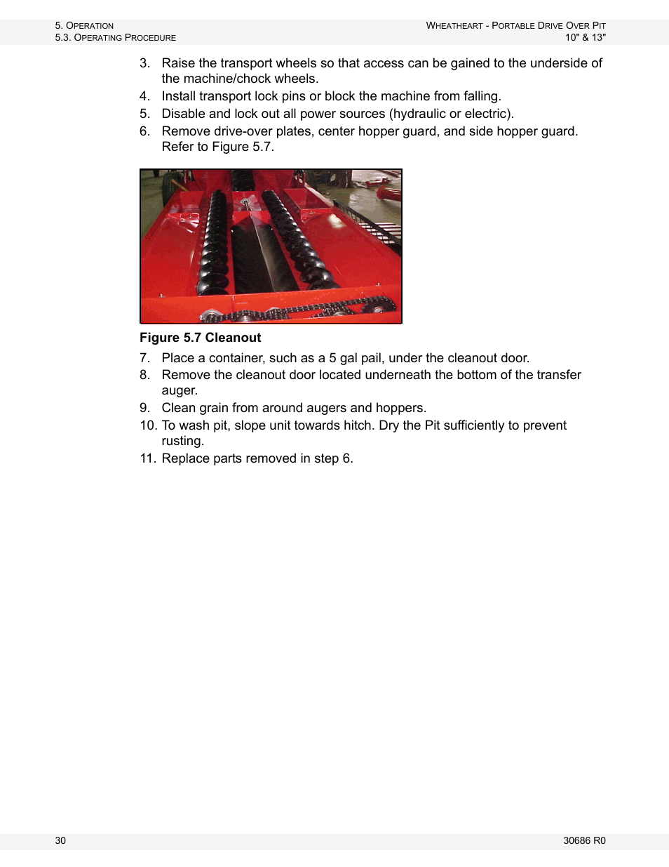 Wheatheart Portable Drive Over Pit User Manual | Page 30 / 44