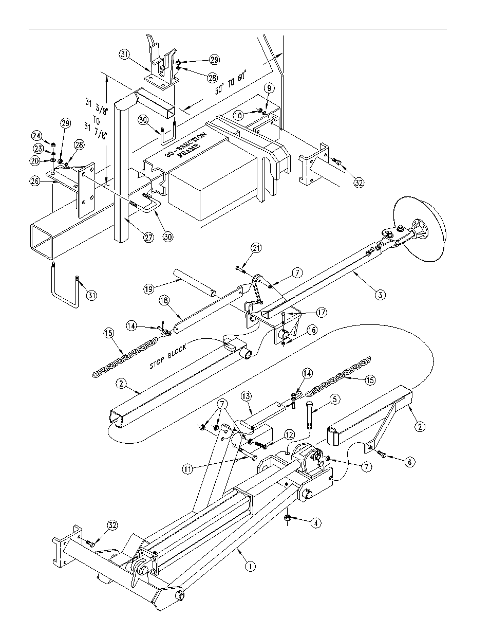 Flat fold marker field installation diagram | Great Plains 30-Foot 3-Section Vintage Drill User Manual | Page 5 / 28