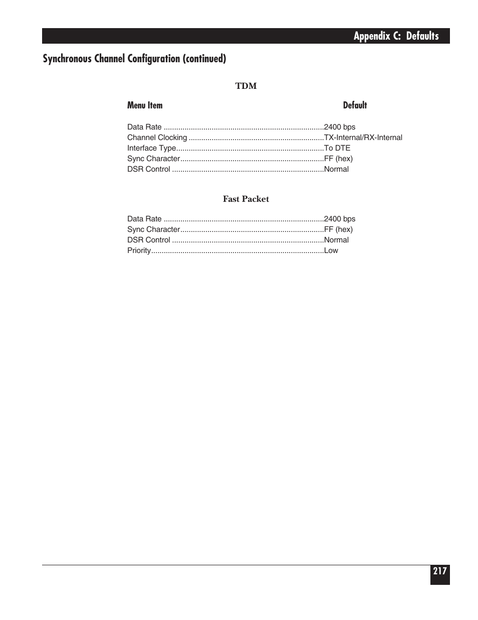 Black Box 5000 User Manual | Page 219 / 268