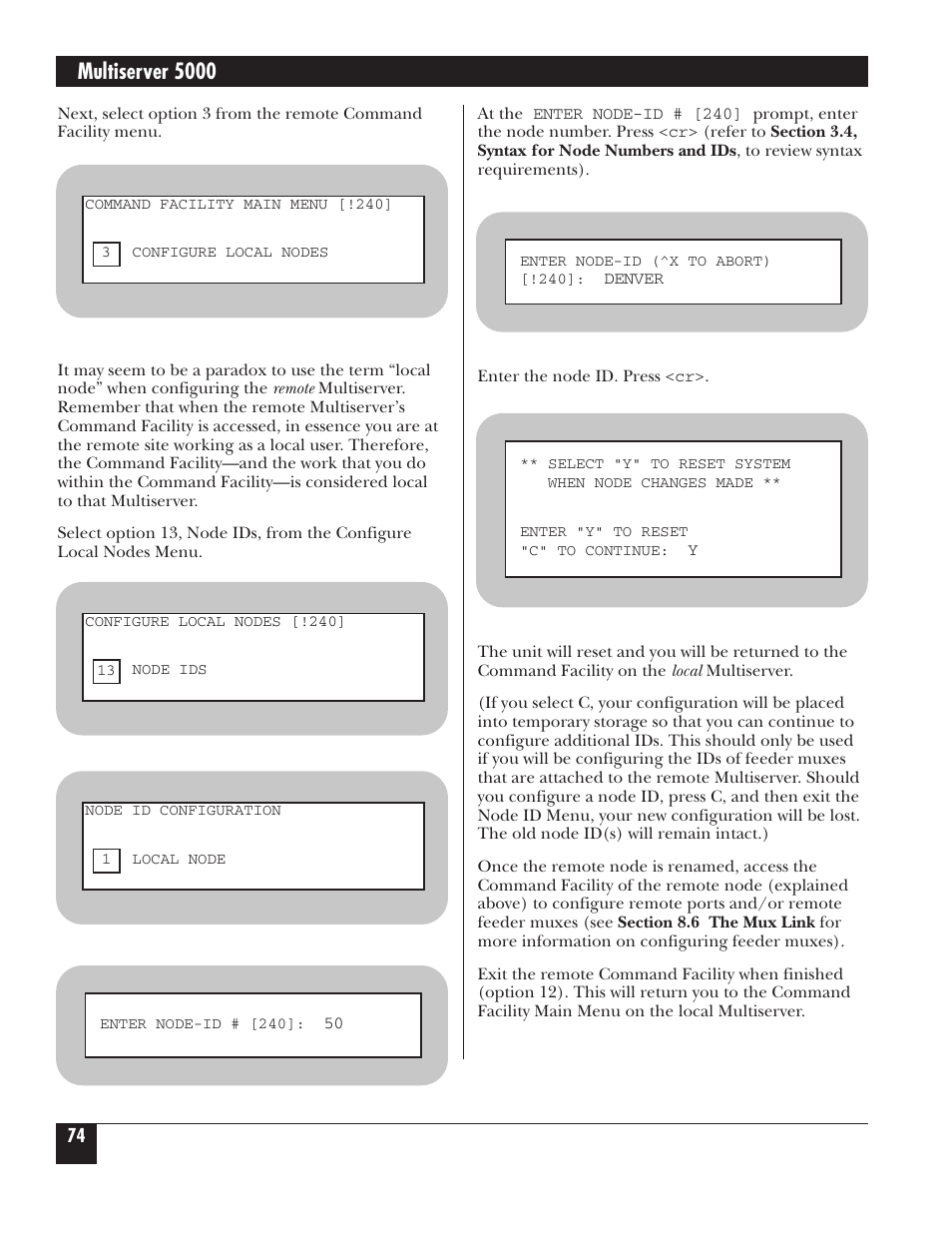 Multiserver 5000 | Black Box 5000 User Manual | Page 76 / 268