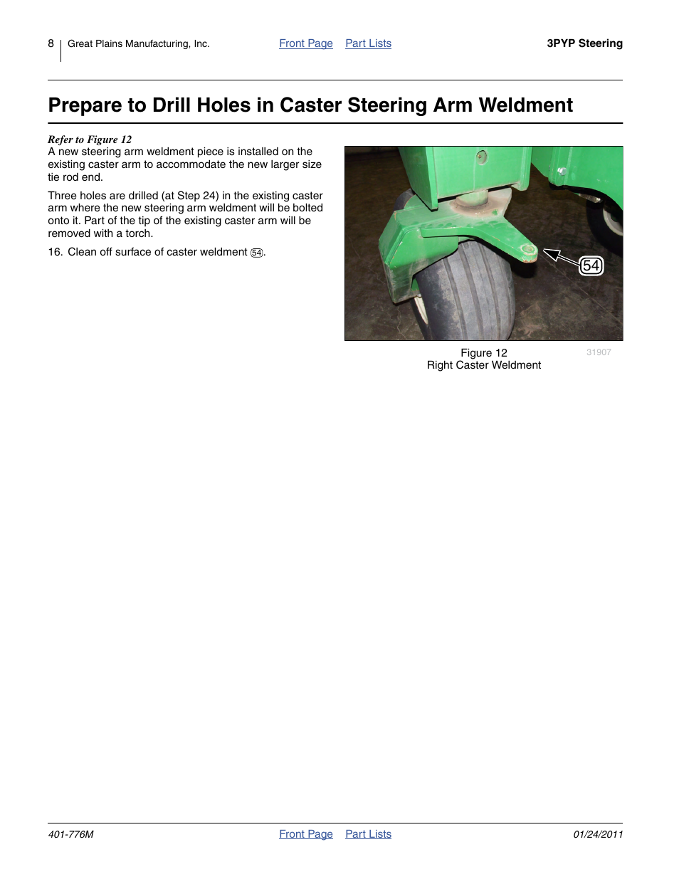 Great Plains 3PYP Steering Kit User Manual | Page 8 / 18