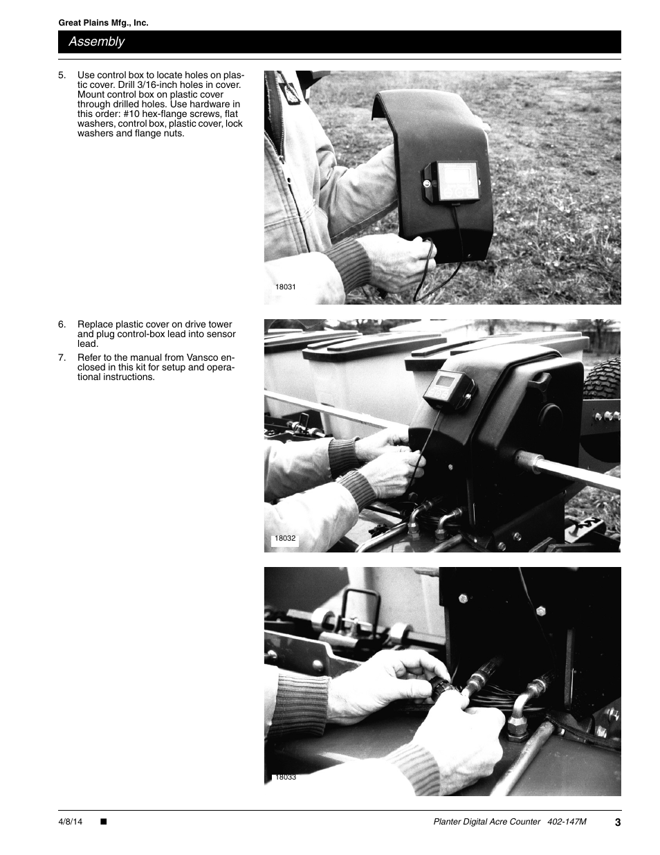 Assembly | Great Plains 80303P User Manual | Page 3 / 4