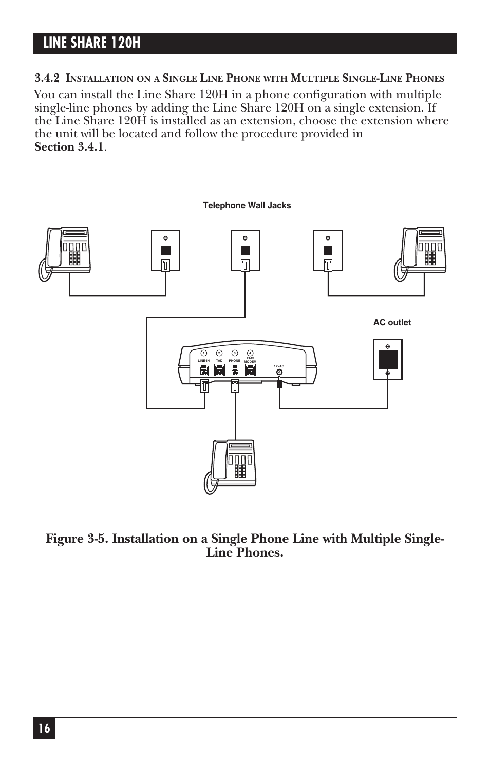 Line share 120h | Black Box 120H User Manual | Page 15 / 25