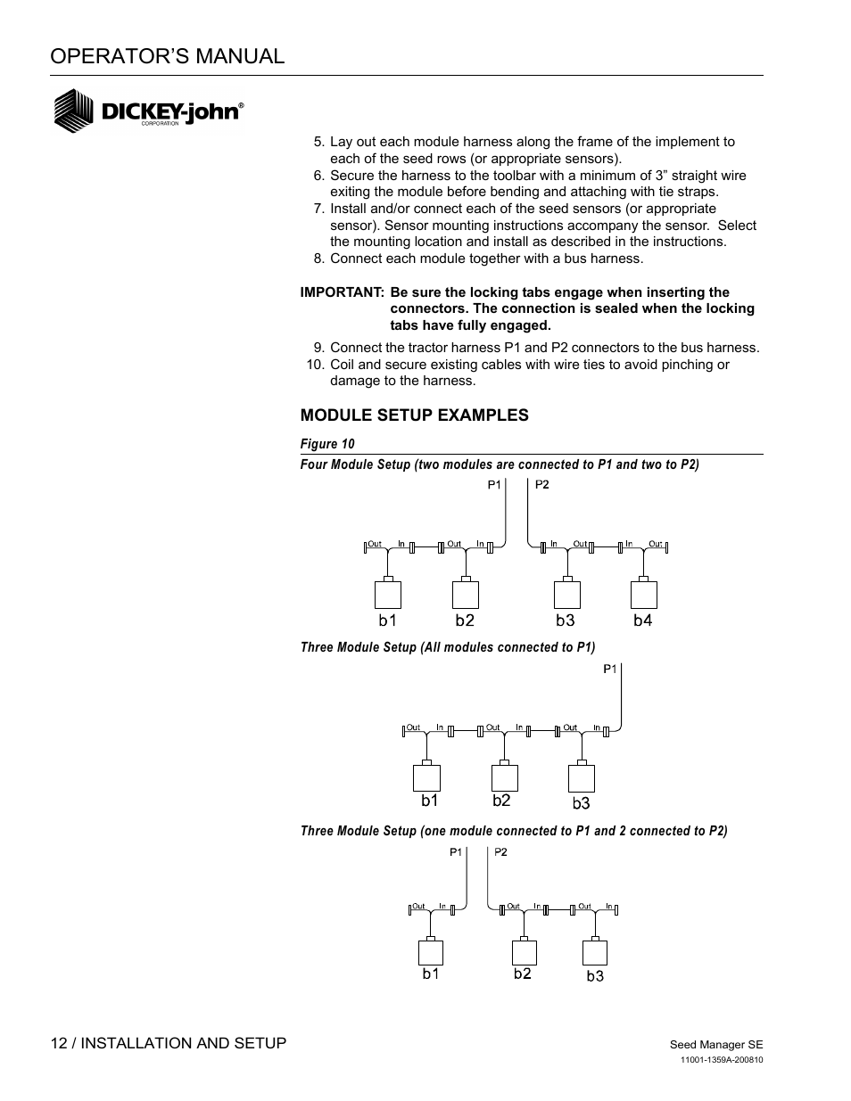 Operator’s manual | Great Plains DICKEY-john Seed Manager SE Operator Manual User Manual | Page 14 / 71