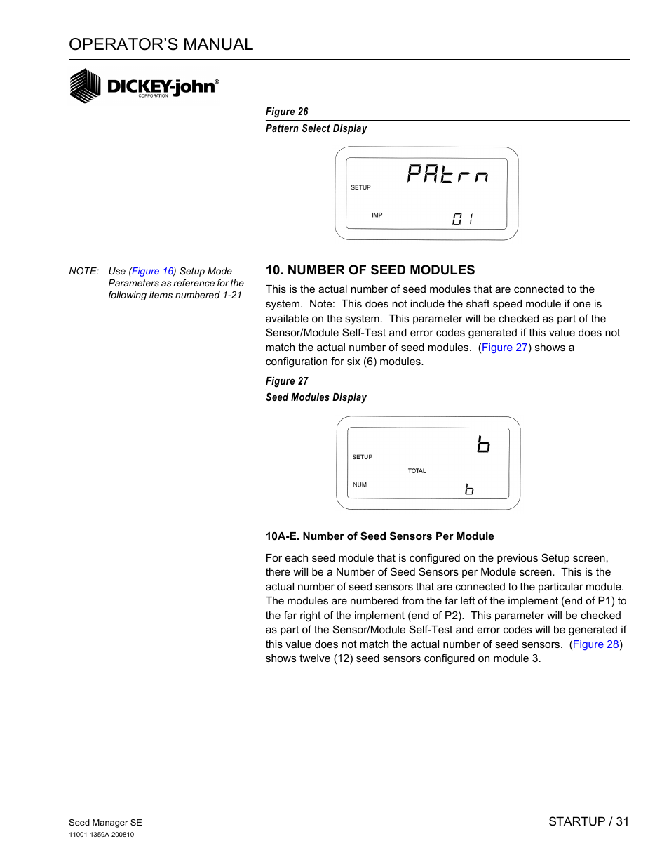 Operator’s manual | Great Plains DICKEY-john Seed Manager SE Operator Manual User Manual | Page 33 / 71