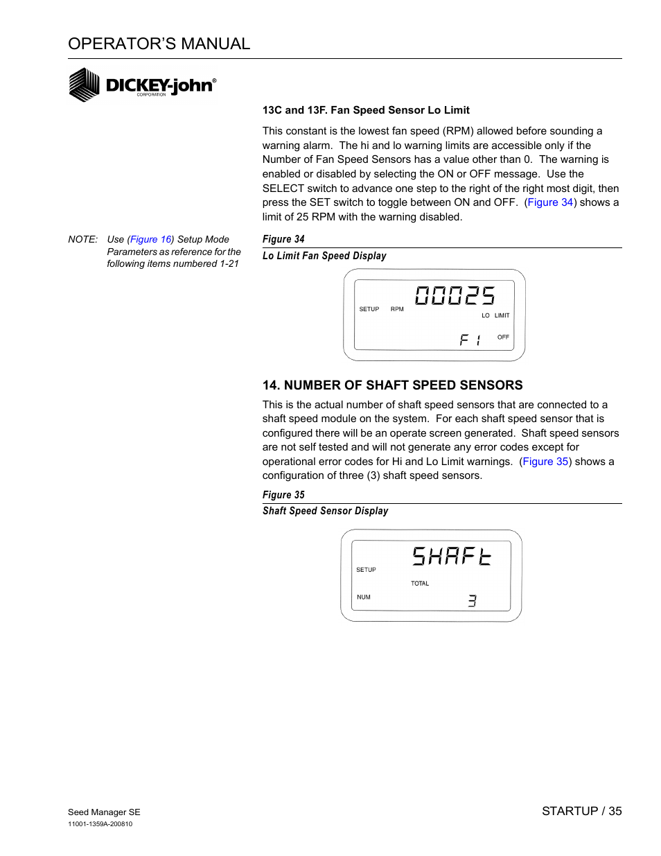 Operator’s manual | Great Plains DICKEY-john Seed Manager SE Operator Manual User Manual | Page 37 / 71