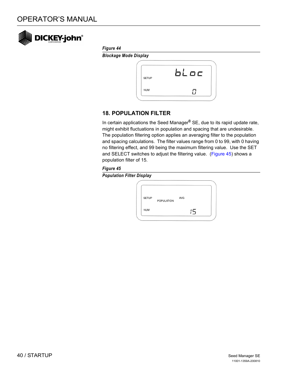 Operator’s manual | Great Plains DICKEY-john Seed Manager SE Operator Manual User Manual | Page 42 / 71