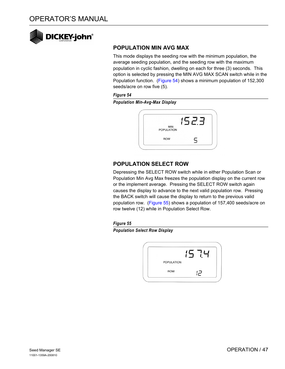 Operator’s manual | Great Plains DICKEY-john Seed Manager SE Operator Manual User Manual | Page 49 / 71