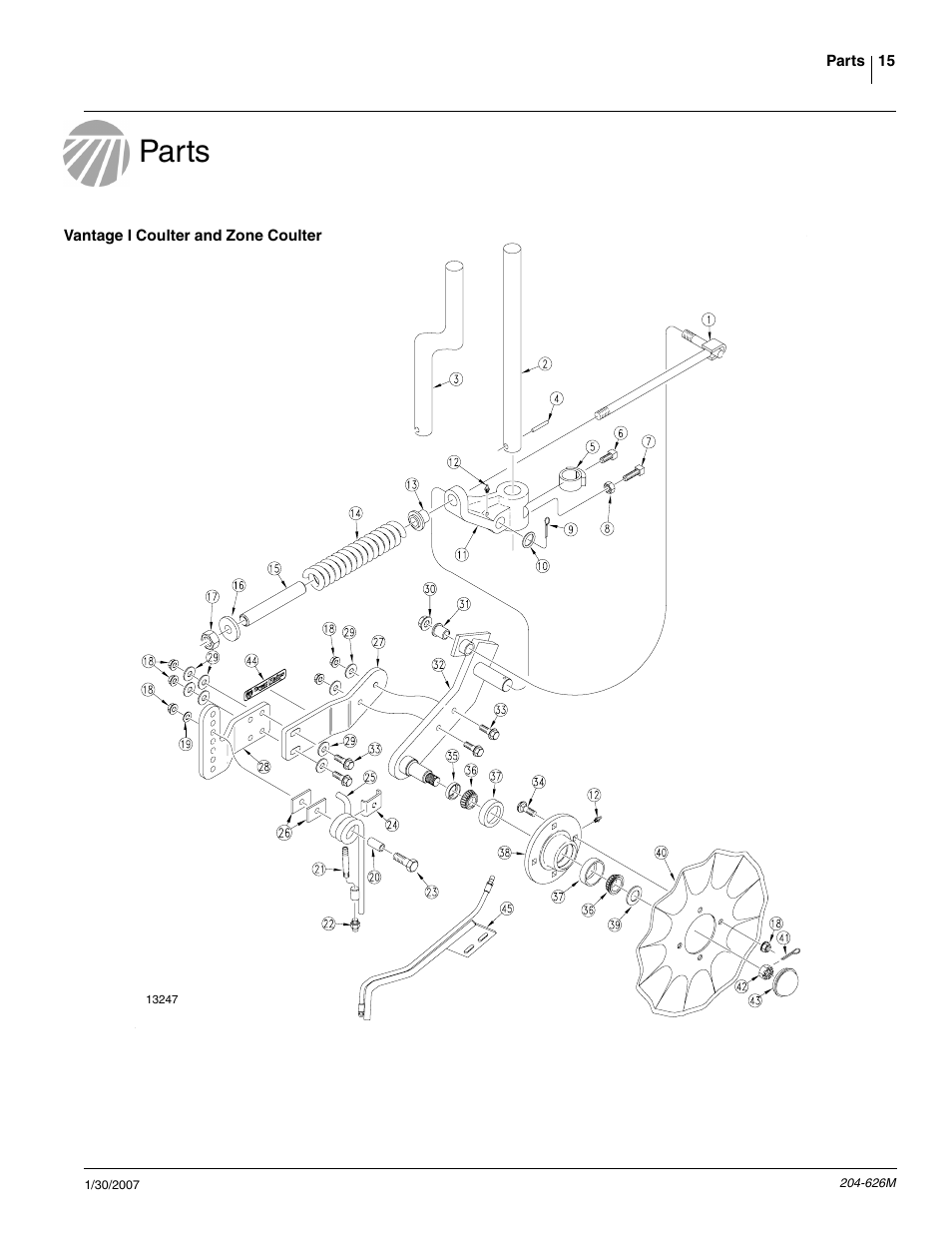 Parts | Great Plains YP Vantage I Fertilizer Kit Fertilizer Coulters User Manual | Page 17 / 36