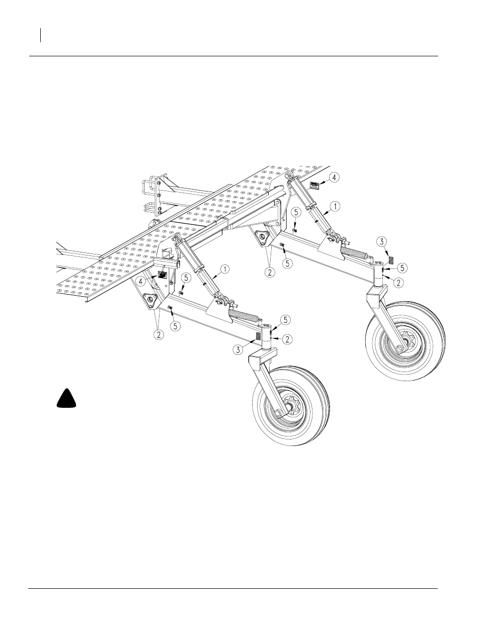 Warning, Bleeding lift assist hydraulics | Great Plains 2515P Lift Assist Option User Manual | Page 6 / 8