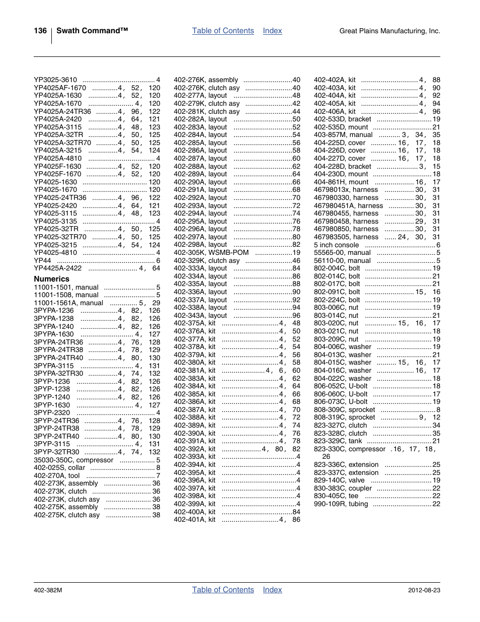 Great Plains Swath Command Section Control User Manual | Page 140 / 142