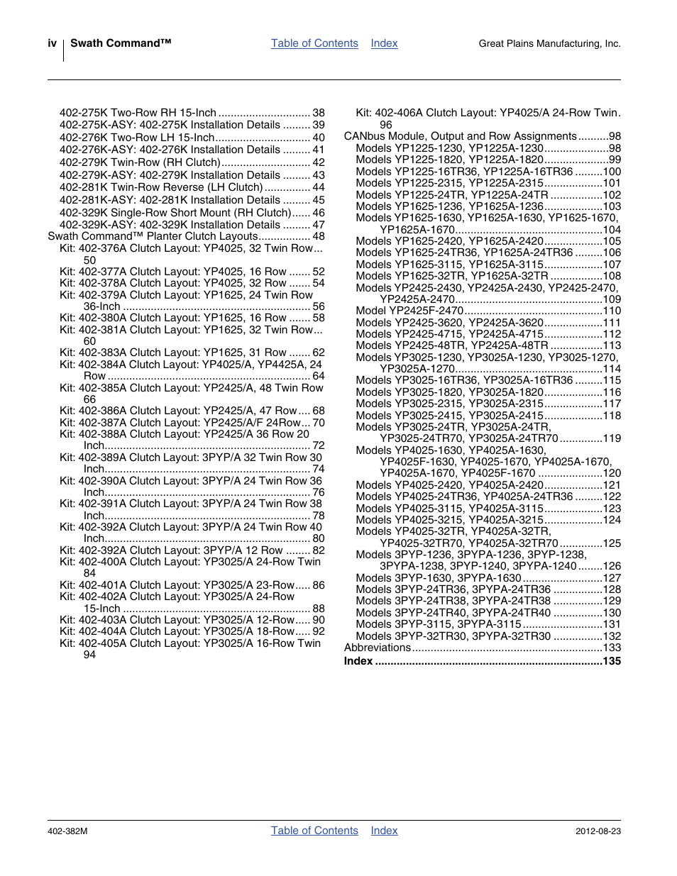 Great Plains Swath Command Section Control User Manual | Page 4 / 142