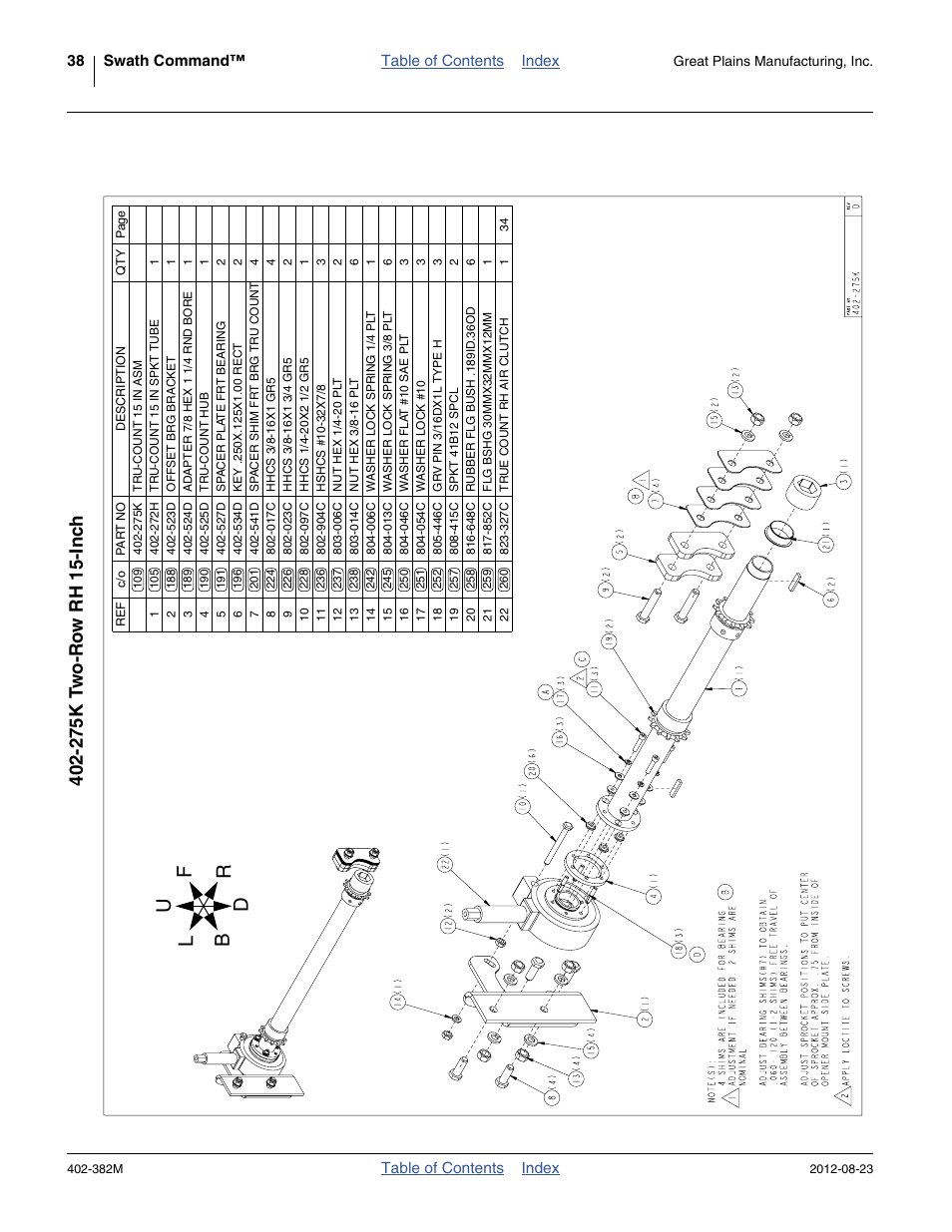 275k two-row rh 15-inch | Great Plains Swath Command Section Control User Manual | Page 42 / 142