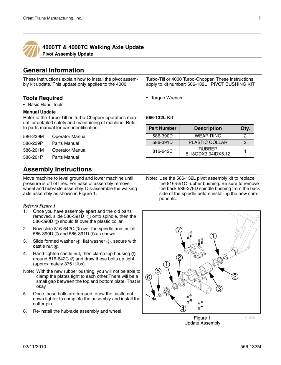 Great Plains 4000TC User Manual | 1 page