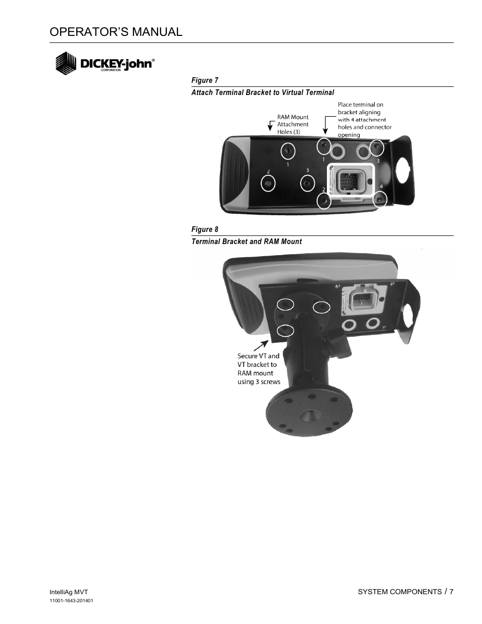 Operator’s manual | Great Plains DICKEY-john MVT Monitor Operator User Manual | Page 16 / 122