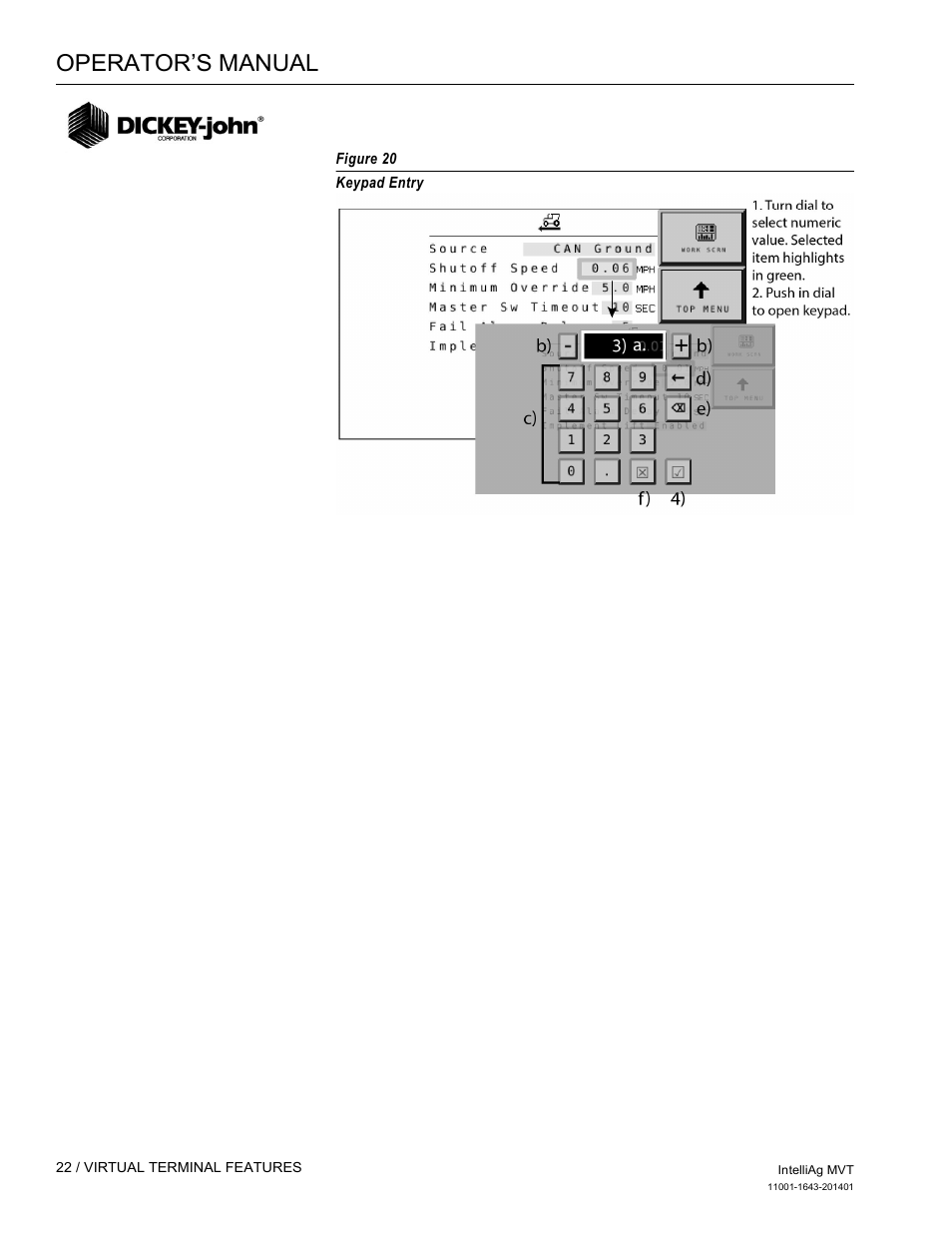 Operator’s manual | Great Plains DICKEY-john MVT Monitor Operator User Manual | Page 31 / 122