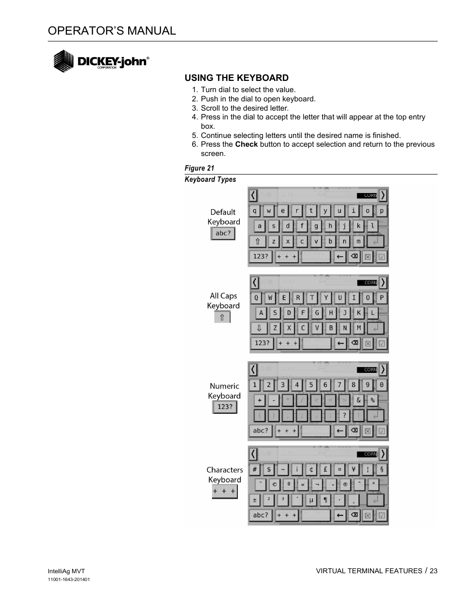 Operator’s manual | Great Plains DICKEY-john MVT Monitor Operator User Manual | Page 32 / 122